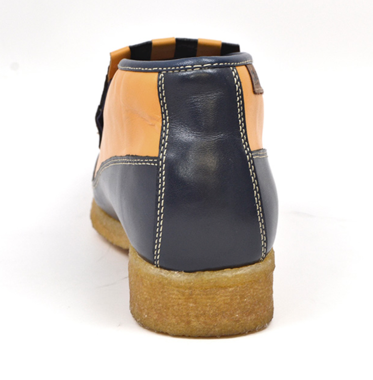 British Walkers Apollo 2 Men's Limited Edition Rust Brown Snake Skin and Leather Slip On Shoes view 6