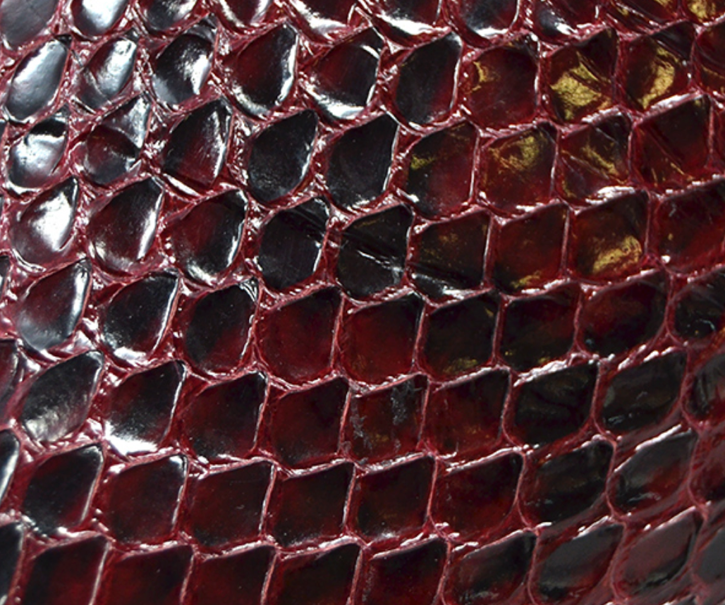 British Walkers Soho Men's Limited Edition Burgundy Snake Skin Slip On Shoes view 4