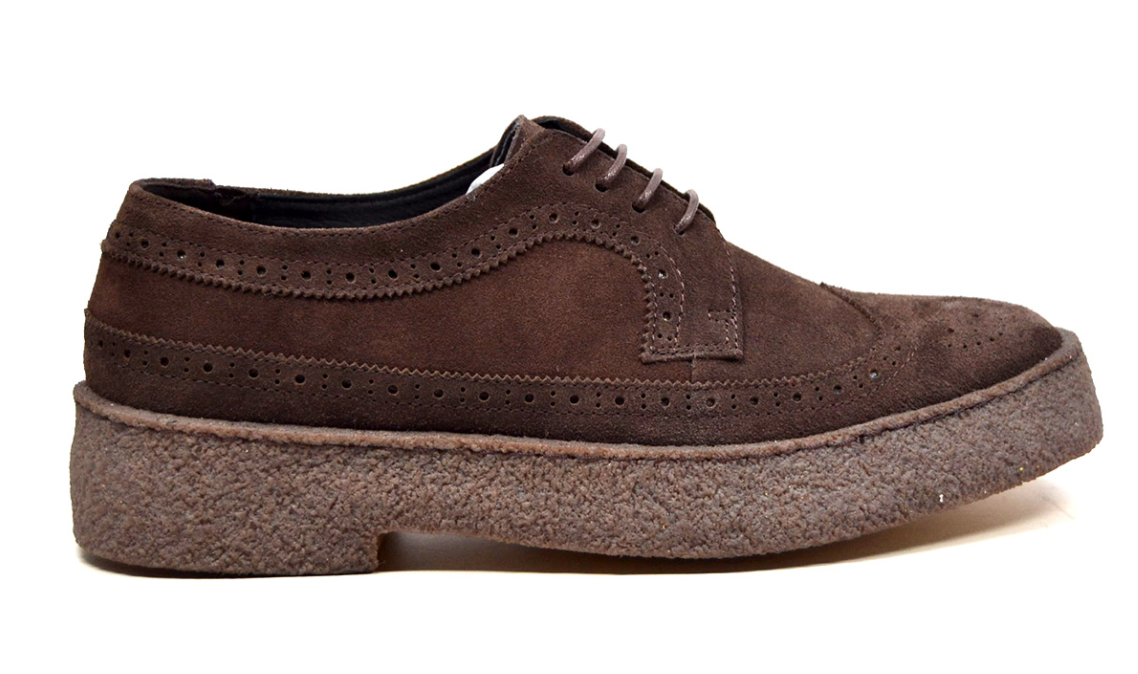 British Walkers Playboy Wingtip Men's Original Low Cut Suede Shoes view 4