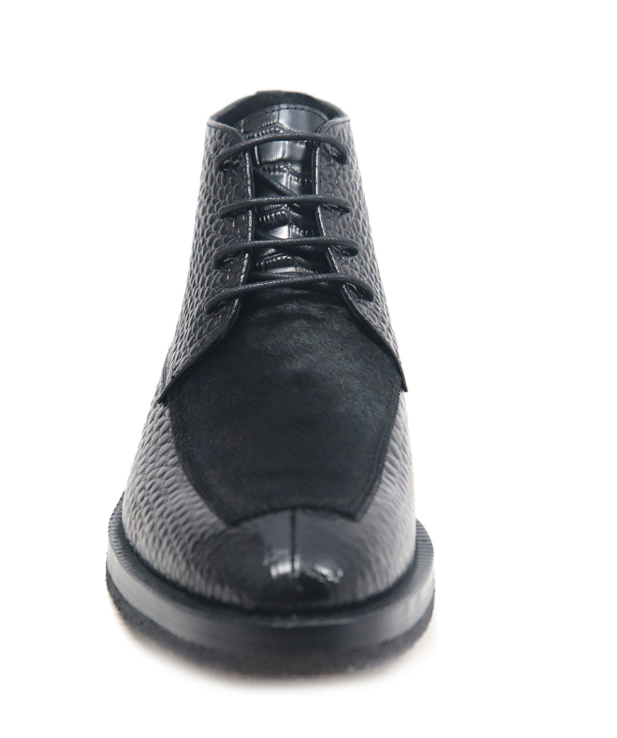 British Walkers Shick Men's Leather and Pony Skin High Top Sneakers view 5