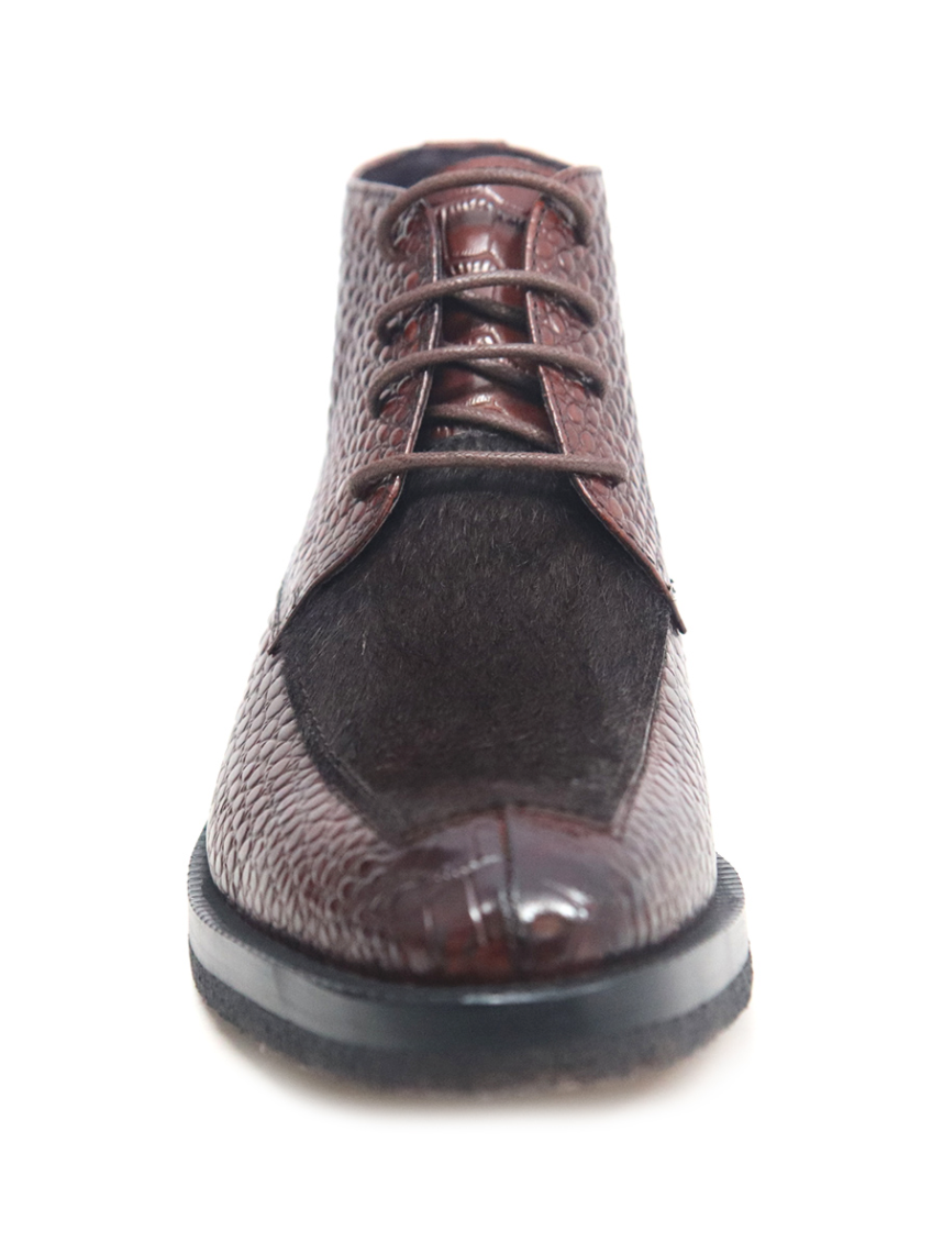 British Walkers Shick Men's Leather and Pony Skin High Top Sneakers view 13