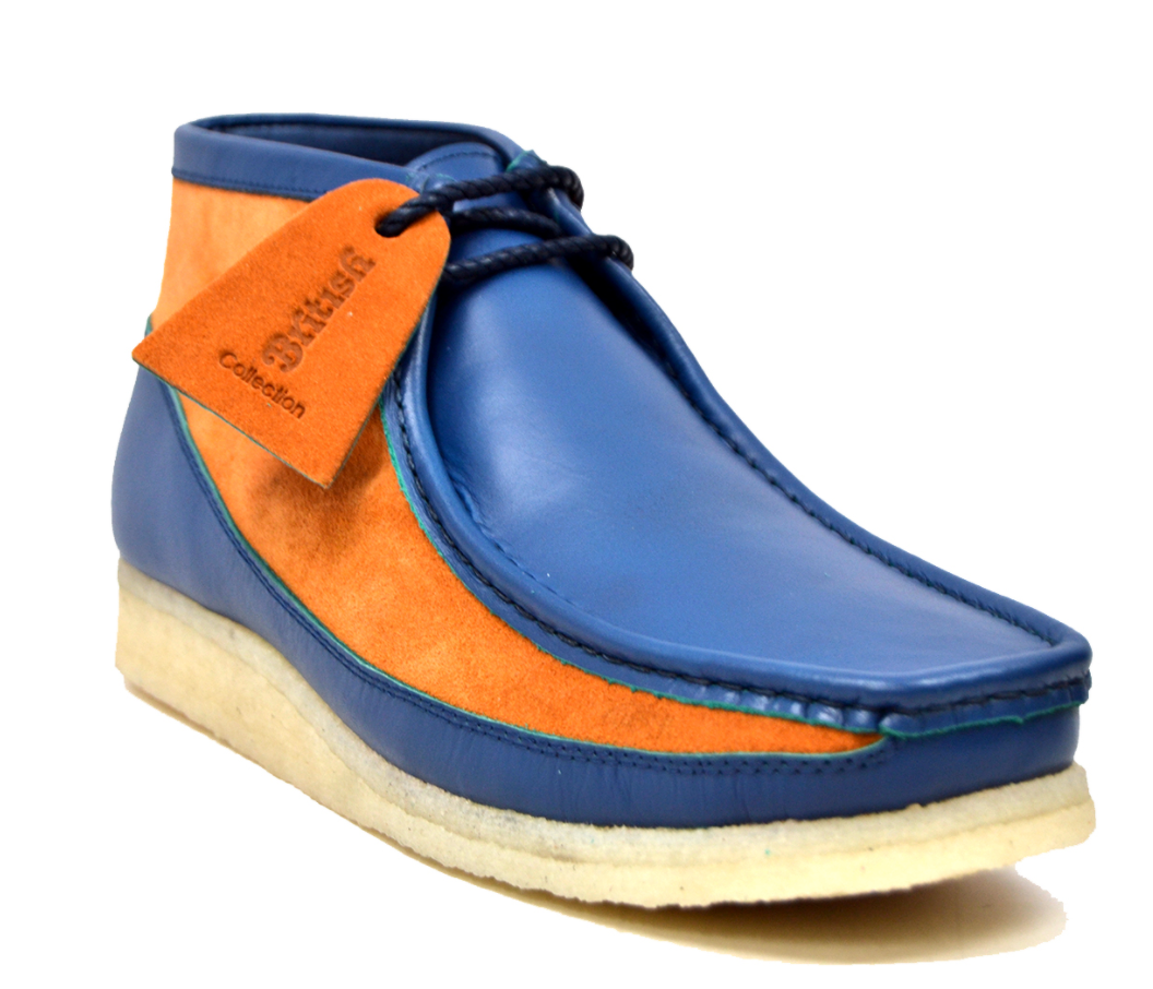 British Walkers Walker Men's Leather and Suede Combo Casual Shoes with Crepe Sole view 11
