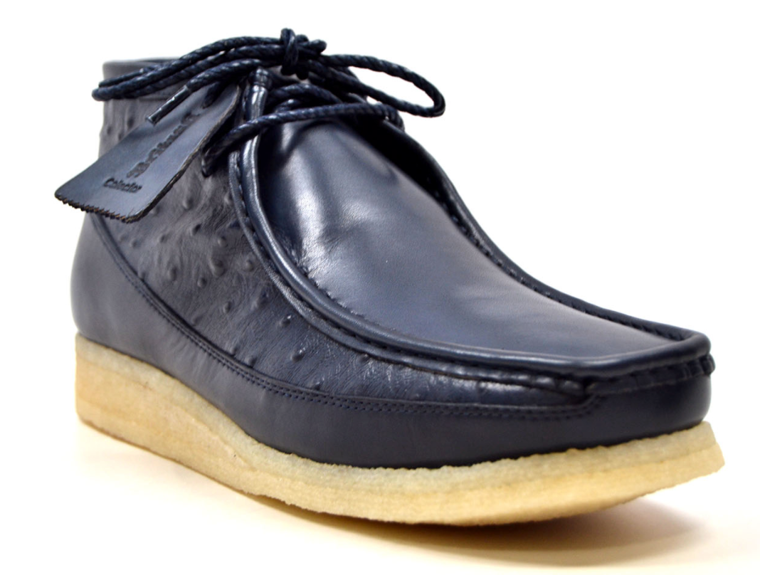 British Walkers Walker Men's Black Ostrich Leather Casual Shoes view 27