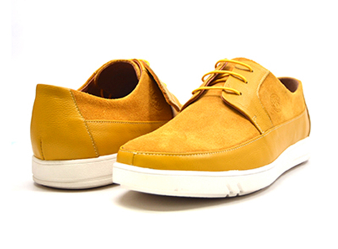 British Walkers Westminster Men's Green Leather and Suede Lace Up Shoes with White Sole view 11
