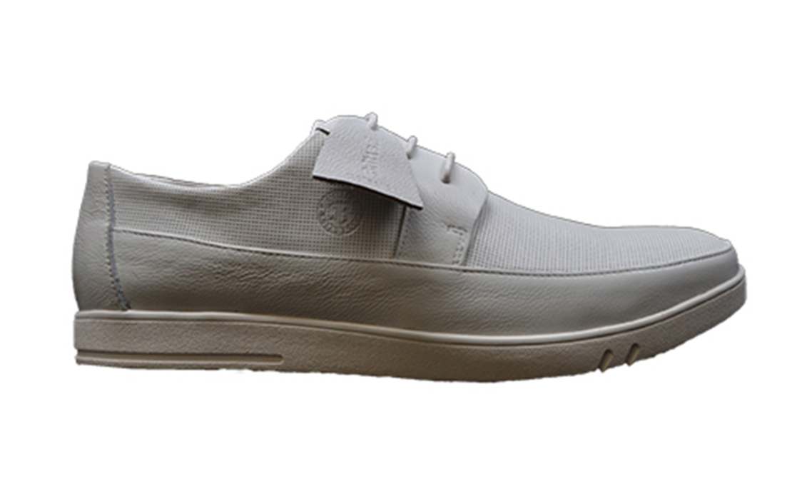 British Walkers Westminster Men's White Leather Lace Up Shoes view 5