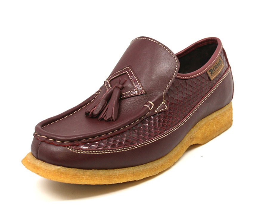 British Walkers Brooklyn 2 Snake Skin & Leather Slip-On Shoe With Classic Moc Toe — product view 2