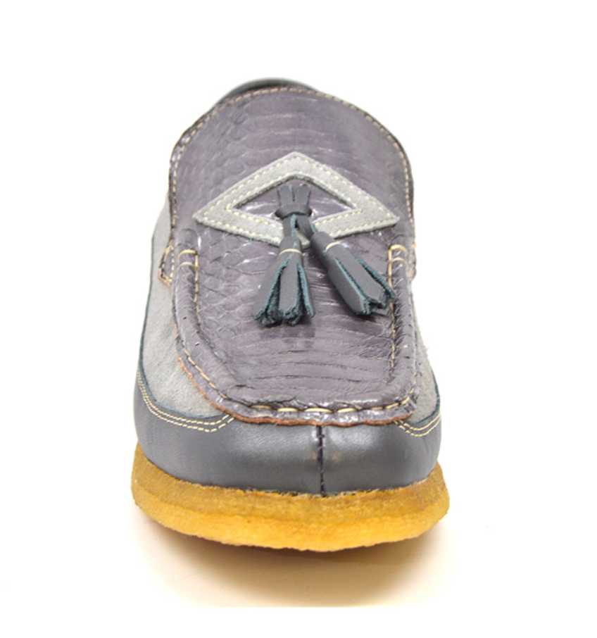 British Walkers Brooklyn 2 Snake Skin & Leather Slip-On Shoe With Classic Moc Toe — product view 10