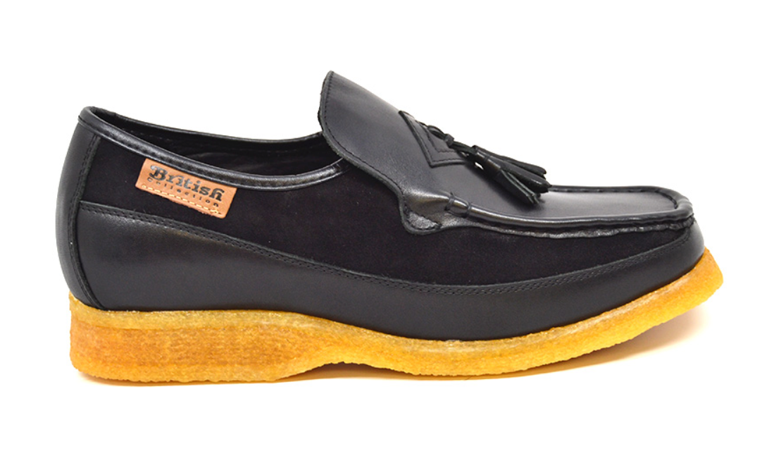 British Walkers Brooklyn I Leather & Suede Slip-On Shoe With Tassel Detailing — product view 20