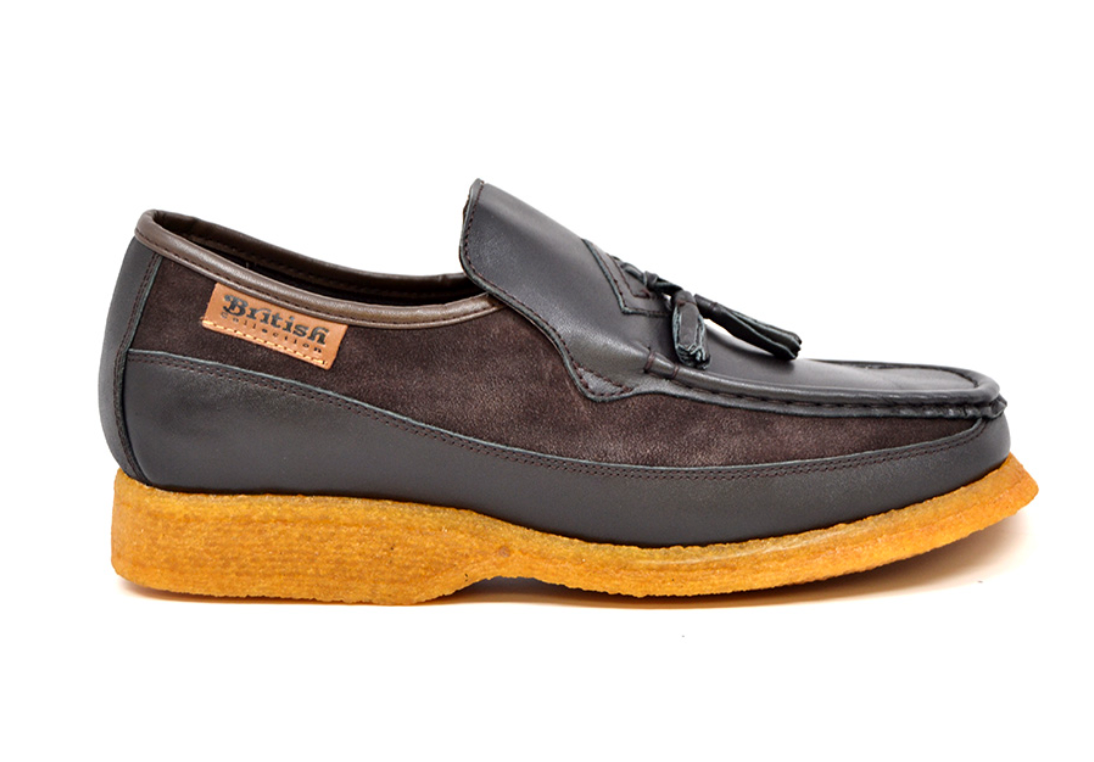 British Walkers Brooklyn I Leather & Suede Slip-On Shoe With Tassel Detailing — product view 18