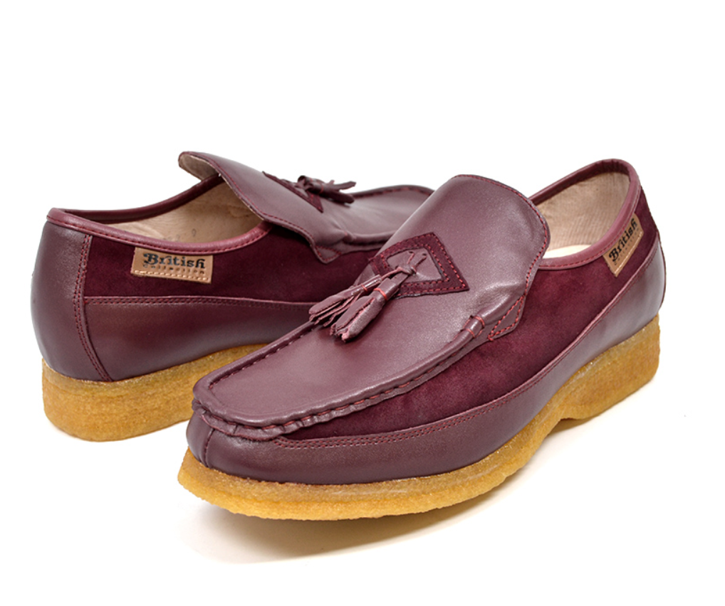British Walkers Brooklyn I Leather & Suede Slip-On Shoe With Tassel Detailing — product view 1