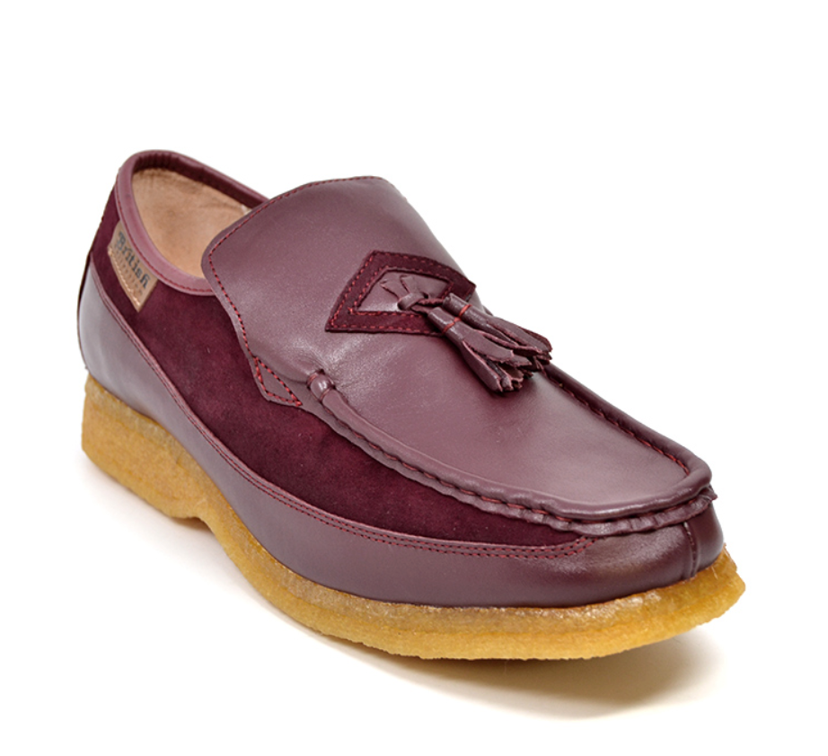 British Walkers Brooklyn I Leather & Suede Slip-On Shoe With Tassel Detailing — product view 4