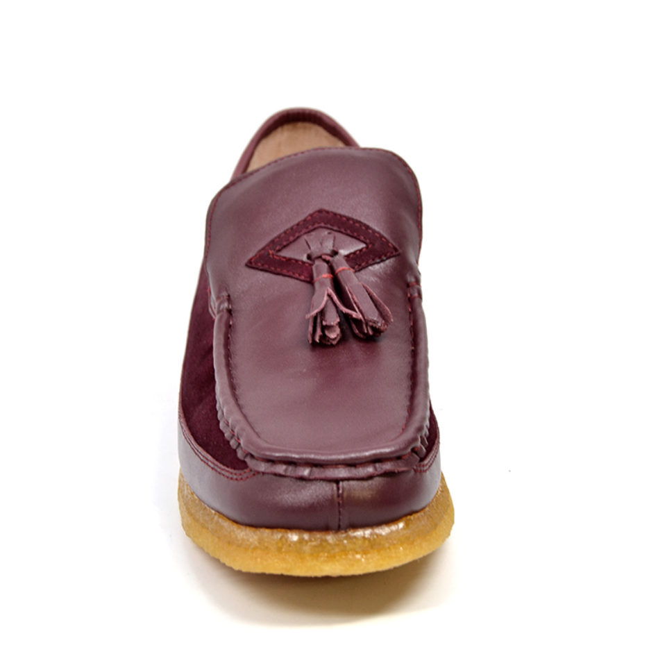 British Walkers Brooklyn I Leather & Suede Slip-On Shoe With Tassel Detailing — product view 3