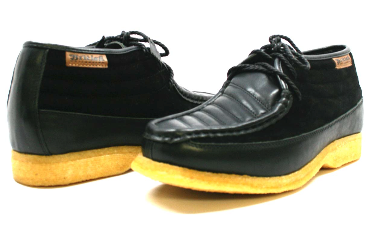 British Walkers Castle Men's Black Suede Lace Up Shoes with Crepe Sole view 28