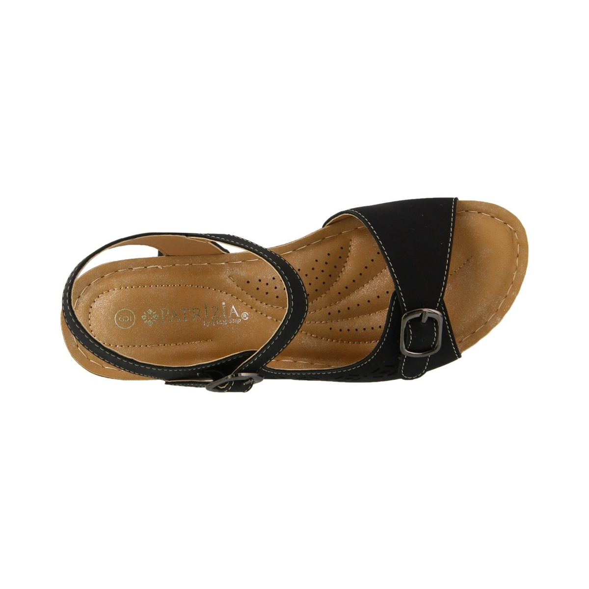 Patrizia Shantay Black sandal, top view