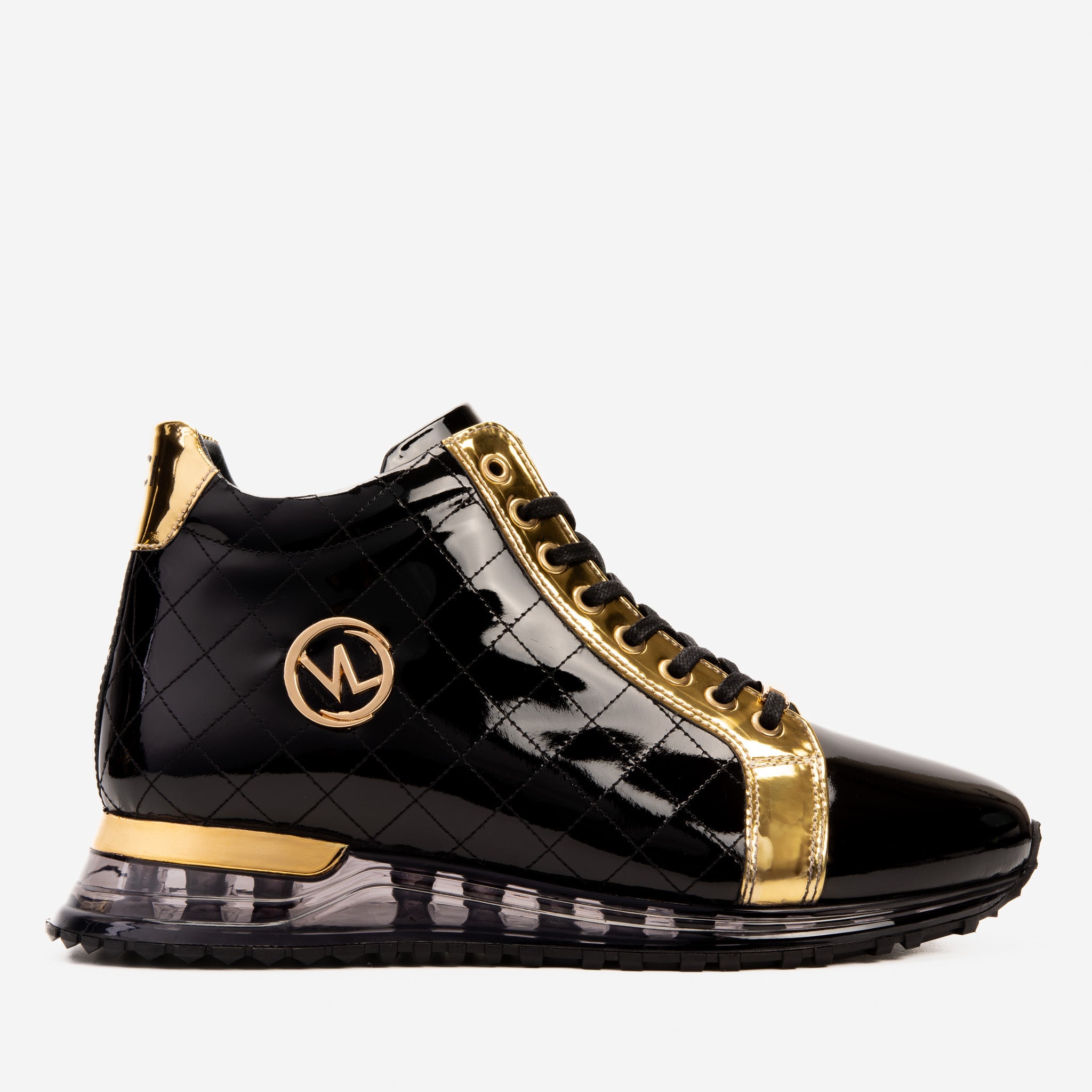 The Prestige Black & Gold Limited Edition High-Top Men SneakerΒ