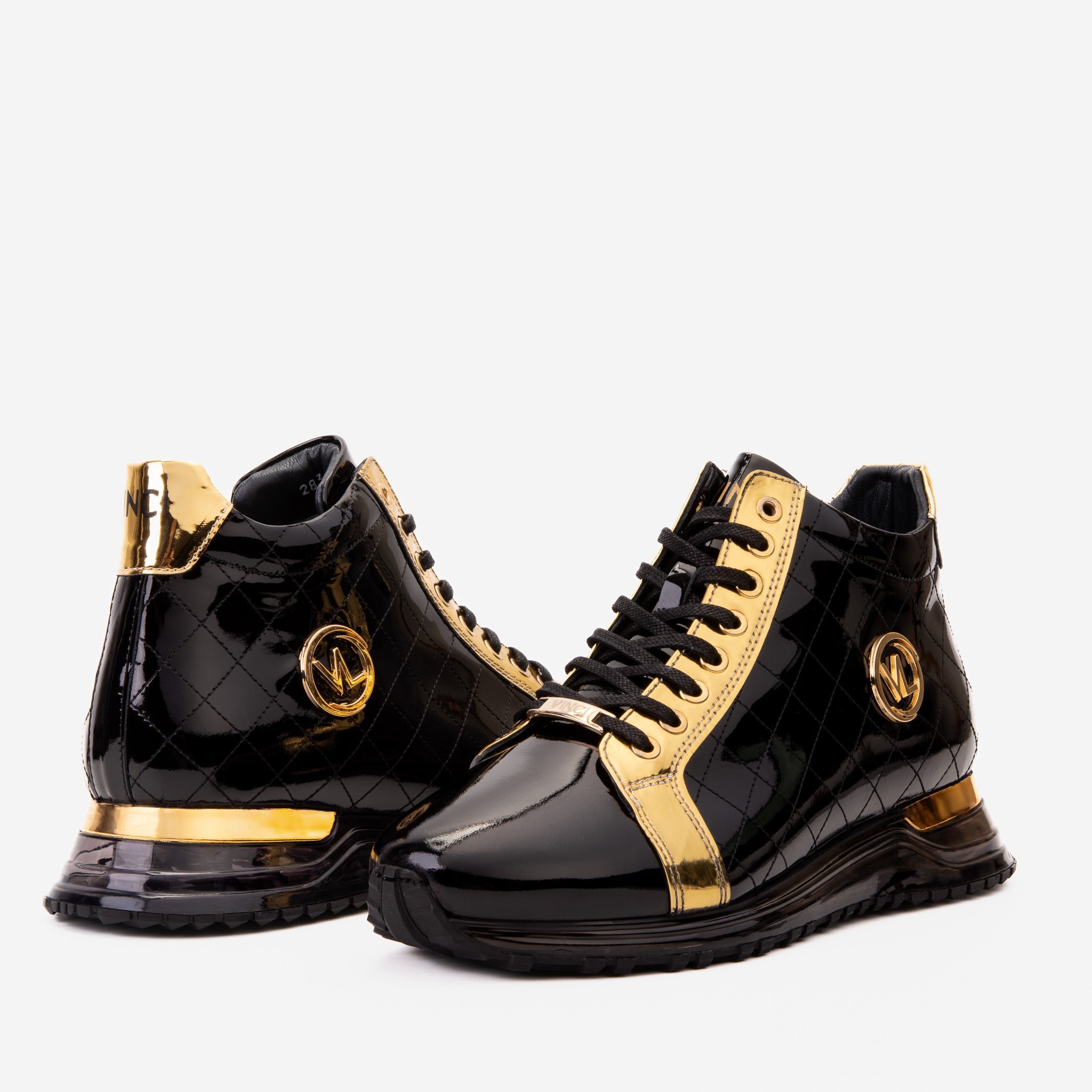 The Prestige Black & Gold Limited Edition High-Top Men SneakerΒ
