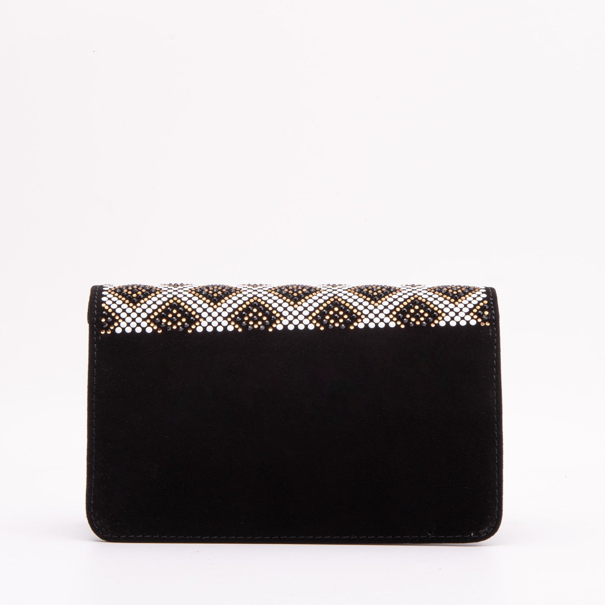 Vinci Leather The Nampula Black Glitter Leather Handbag – product view 5