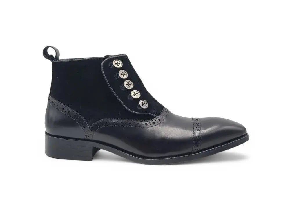Carrucci Shoes Slip On Cap Toe Boot Premium Suede Leather KB50320SC