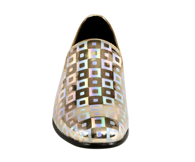 Amali Kodiak Gold Slippers — product view 4