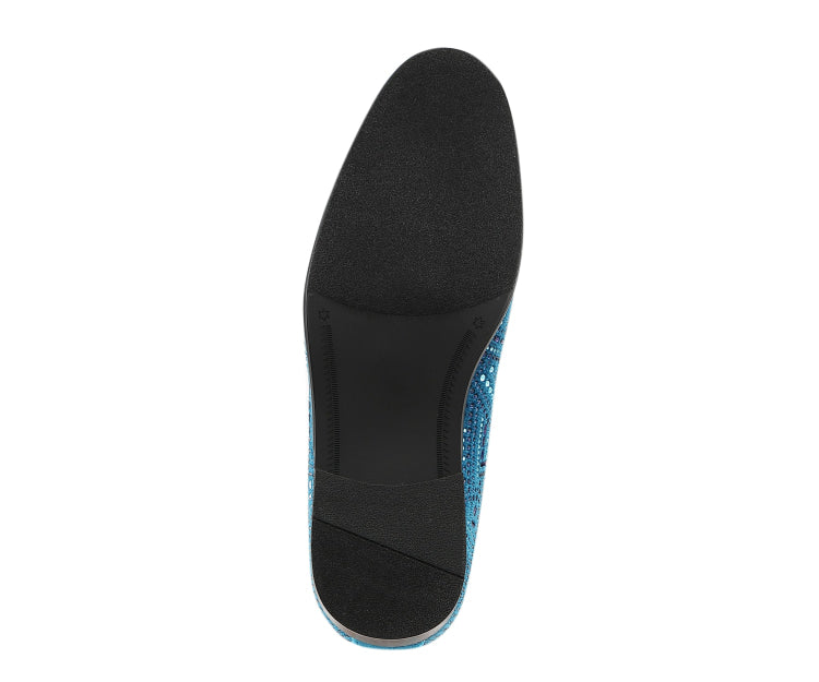 Amali Enzo Teal Slippers — product view 6