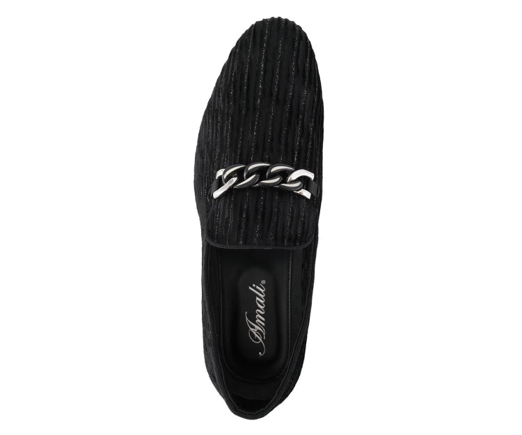 Amali Cyrus Black Slippers — product view 3