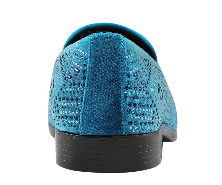Amali Enzo Teal Slippers — product view 5