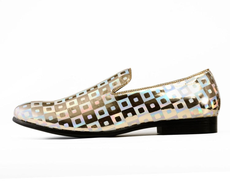 Amali Kodiak Gold Slippers — product view 2