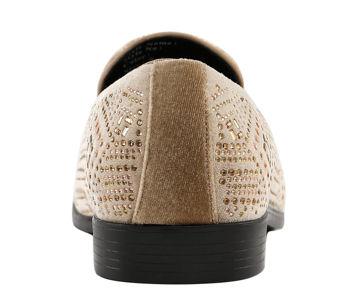 Amali Enzo Champagne Slippers — product view 5