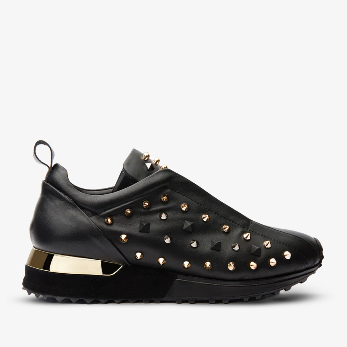 Vinci Leather The Infanta Black Spike Leather Women Sneaker Limited Edition – product view 1