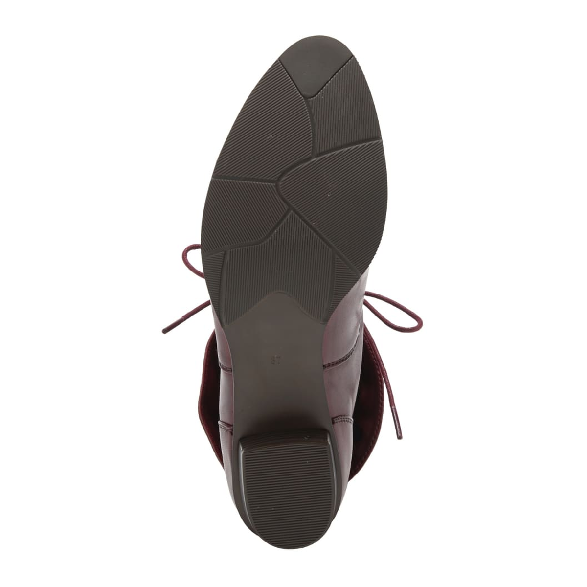 Spring Step Galil women's bordeaux leather boot, outsole view