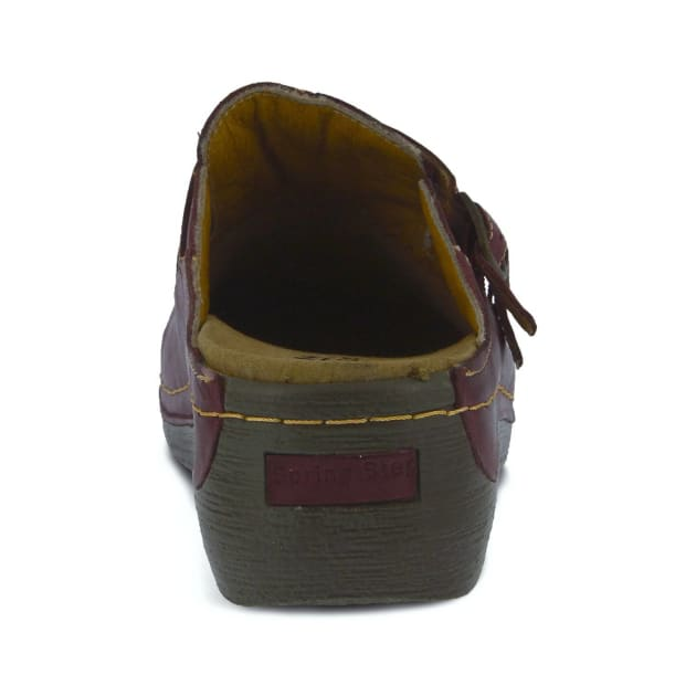Spring Step Shoes Happy Women's Leather Slip On Clogs