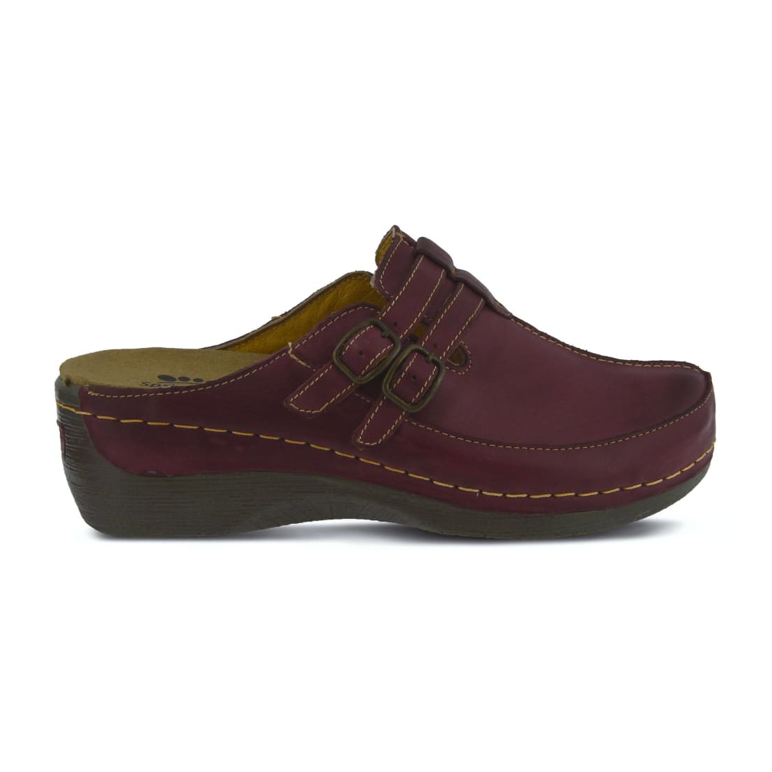 Spring Step Shoes Happy Women's Leather Slip On Clogs