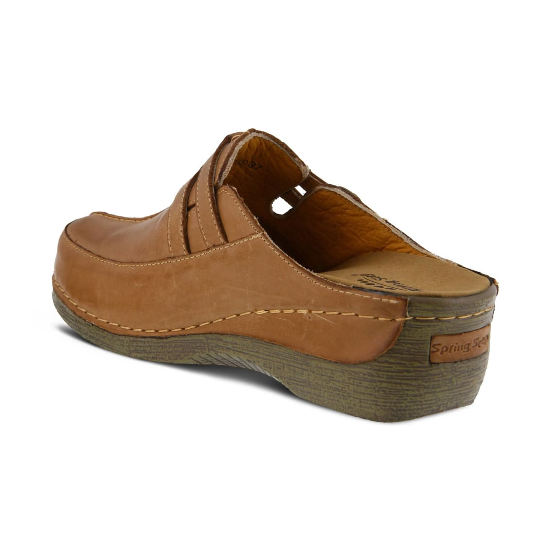 Spring Step Shoes Happy Women's Leather Slip On Clogs