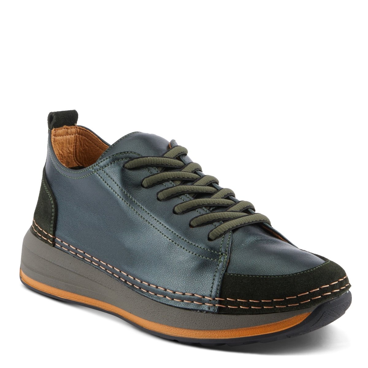 Spring Step Shoes Angolan Women's Elegant Sporty Leather Sneakers