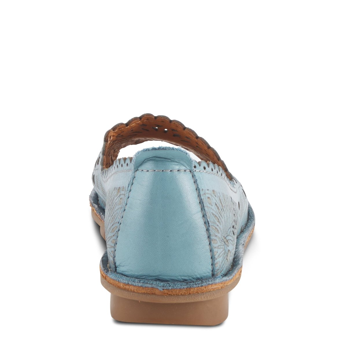 Spring Step Shoes Brandal Women’s Leather Peep Toe Flats