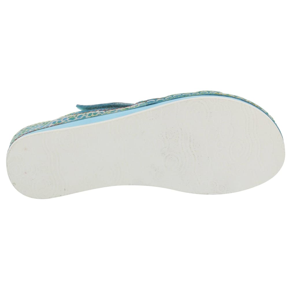 Spring Step Shoes Caiman Hand Painted Sandals
