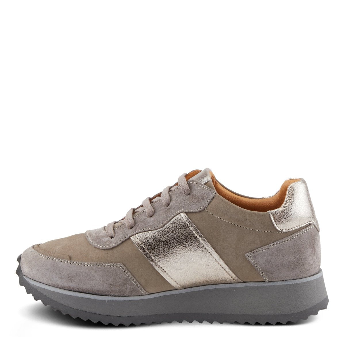 Spring Step Shoes Compter Women's Modern Fashion Leather and Suede Sneakers