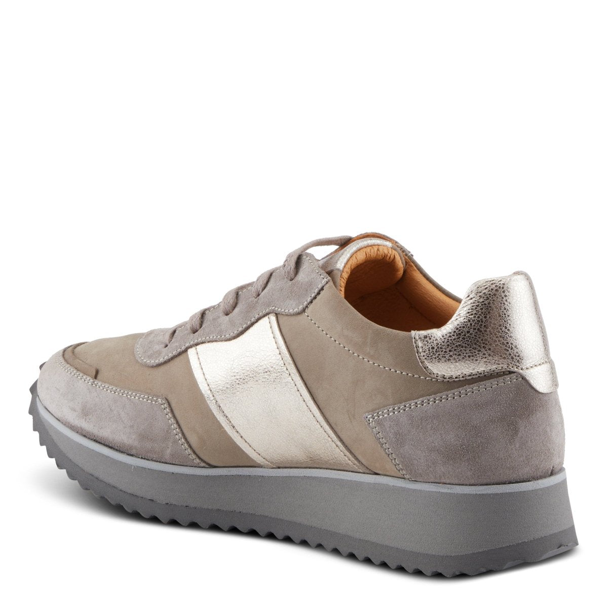 Spring Step Shoes Compter Women's Modern Fashion Leather and Suede Sneakers