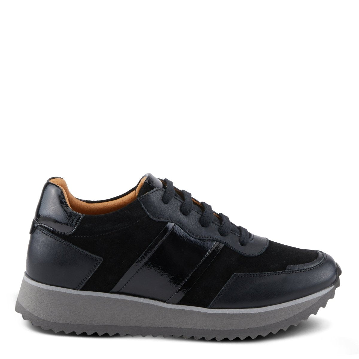 Spring Step Shoes Compter Women's Modern Fashion Leather and Suede Sneakers