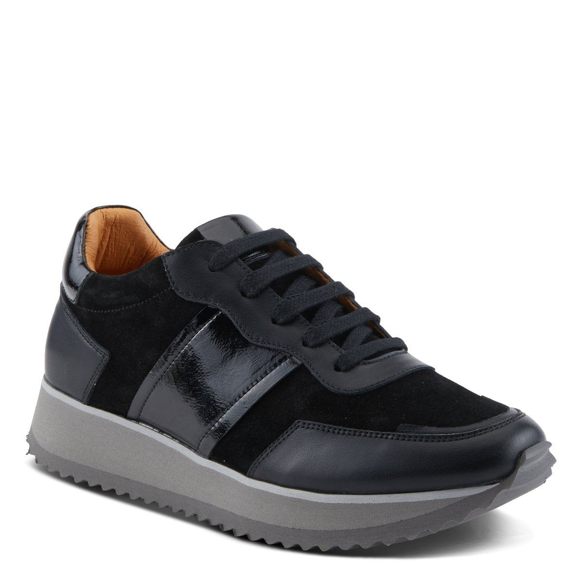 Spring Step Shoes Compter Women's Modern Fashion Leather and Suede Sneakers