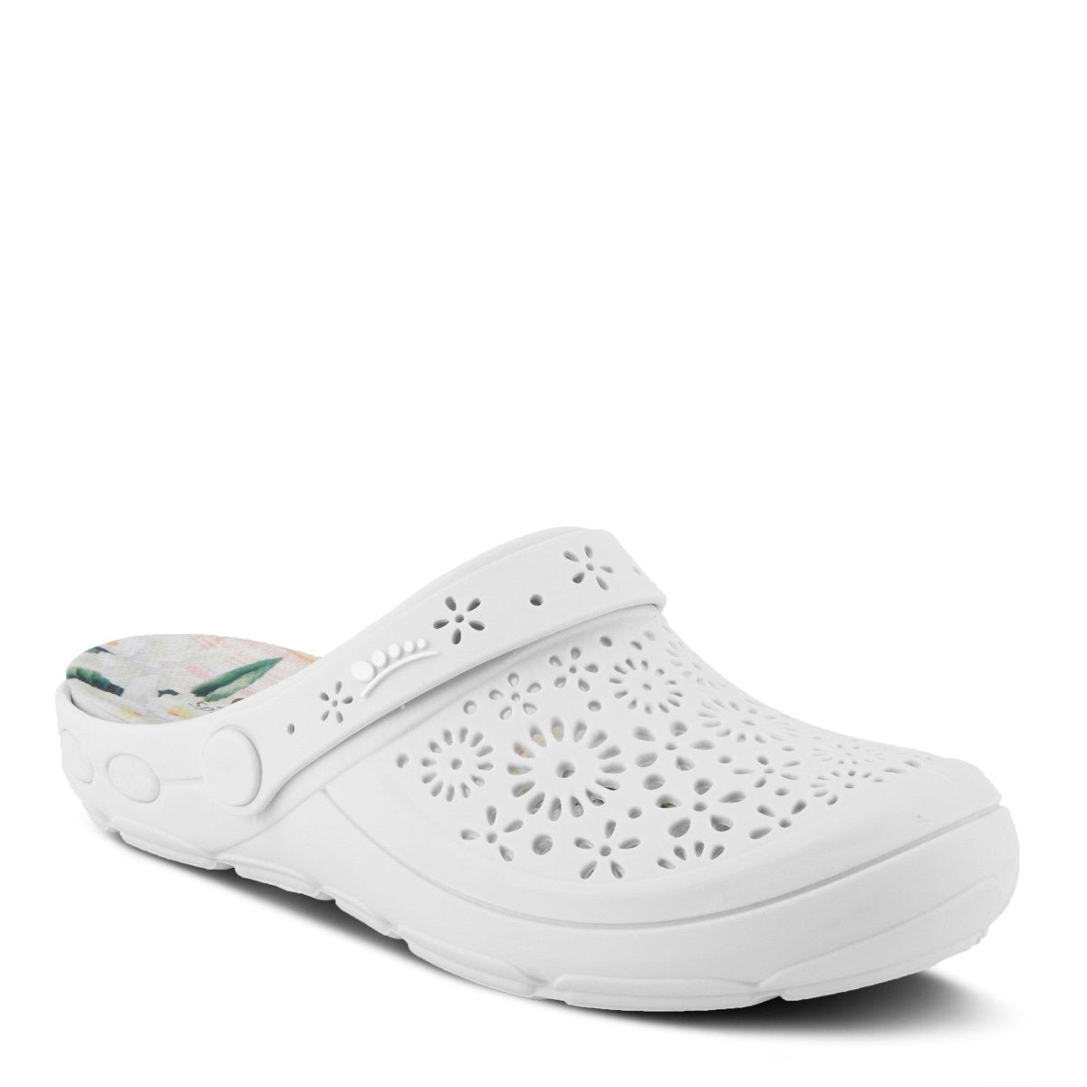 Spring Step Shoes Contigo Clogs Women's Perforated Tpr Slip On