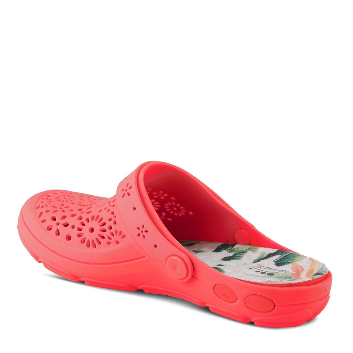 Spring Step Shoes Contigo Clogs Women's Perforated Tpr Slip On