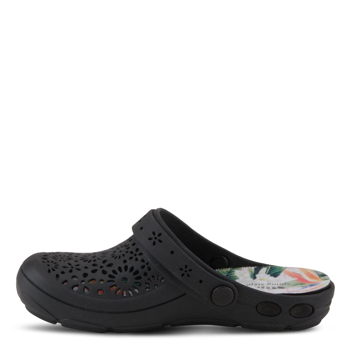 Spring Step Shoes Contigo Clogs Women's Perforated Tpr Slip On