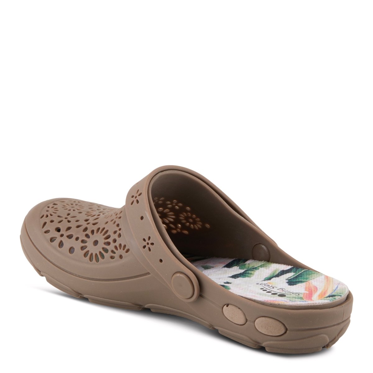 Spring Step Shoes Contigo Clogs Women's Perforated Tpr Slip On