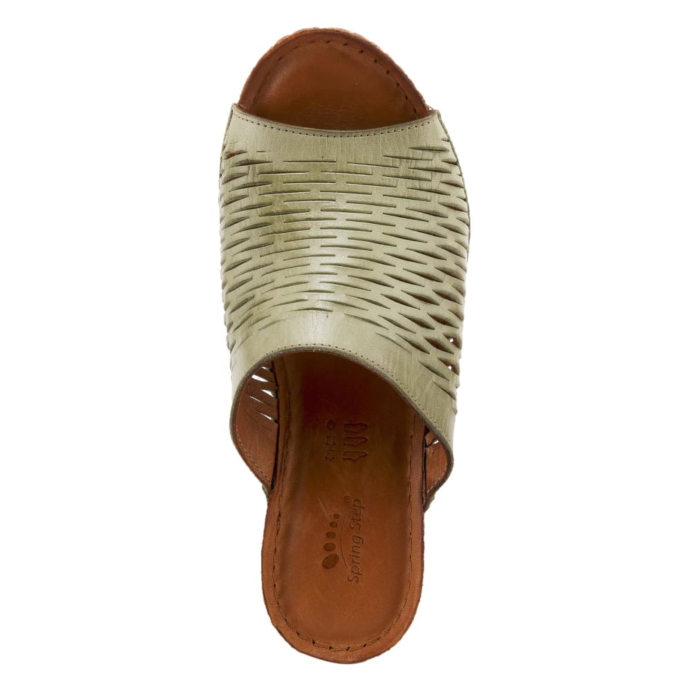 Spring Step Shoes Cunacena Women's Leather Slide Sandals