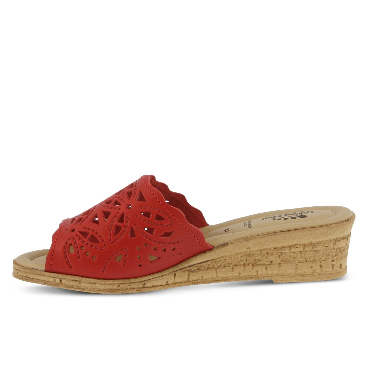 Spring Step Shoes Estella Slide Sandal Women’s Leather Wedge