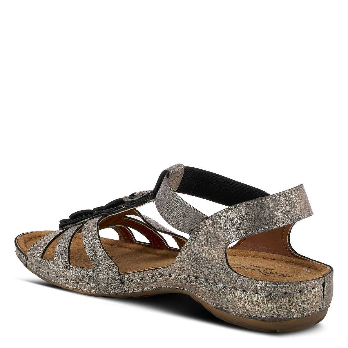 Spring Step Shoes Flexus Adede Slingback Sandal Women’s Leather Floral