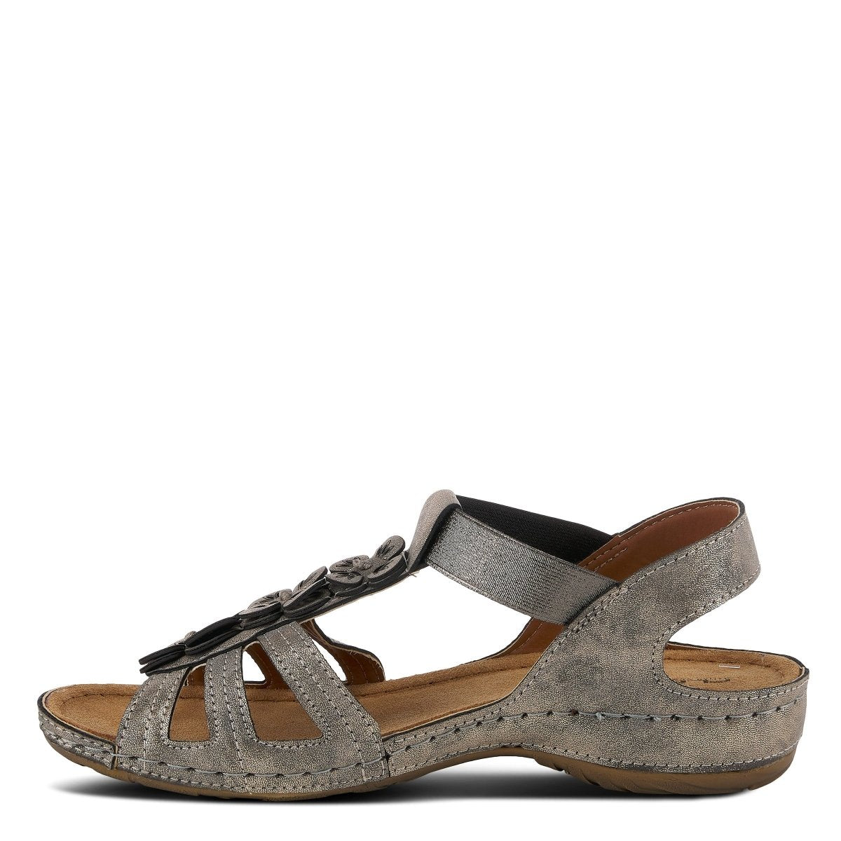 Spring Step Shoes Flexus Adede Slingback Sandal Women’s Leather Floral