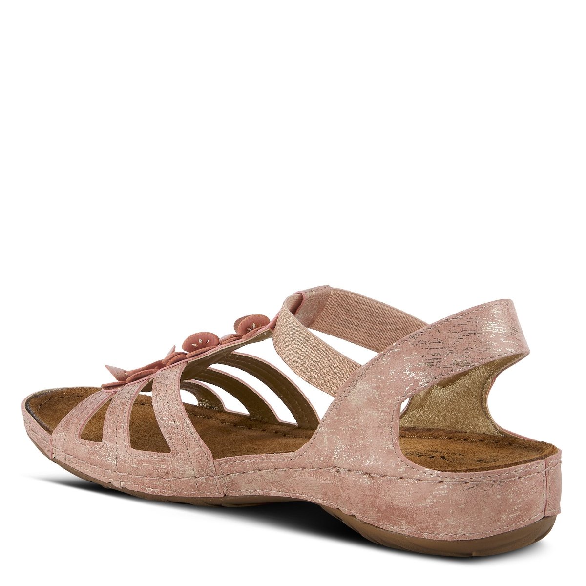 Spring Step Shoes Flexus Adede Slingback Sandal Women’s Leather Floral