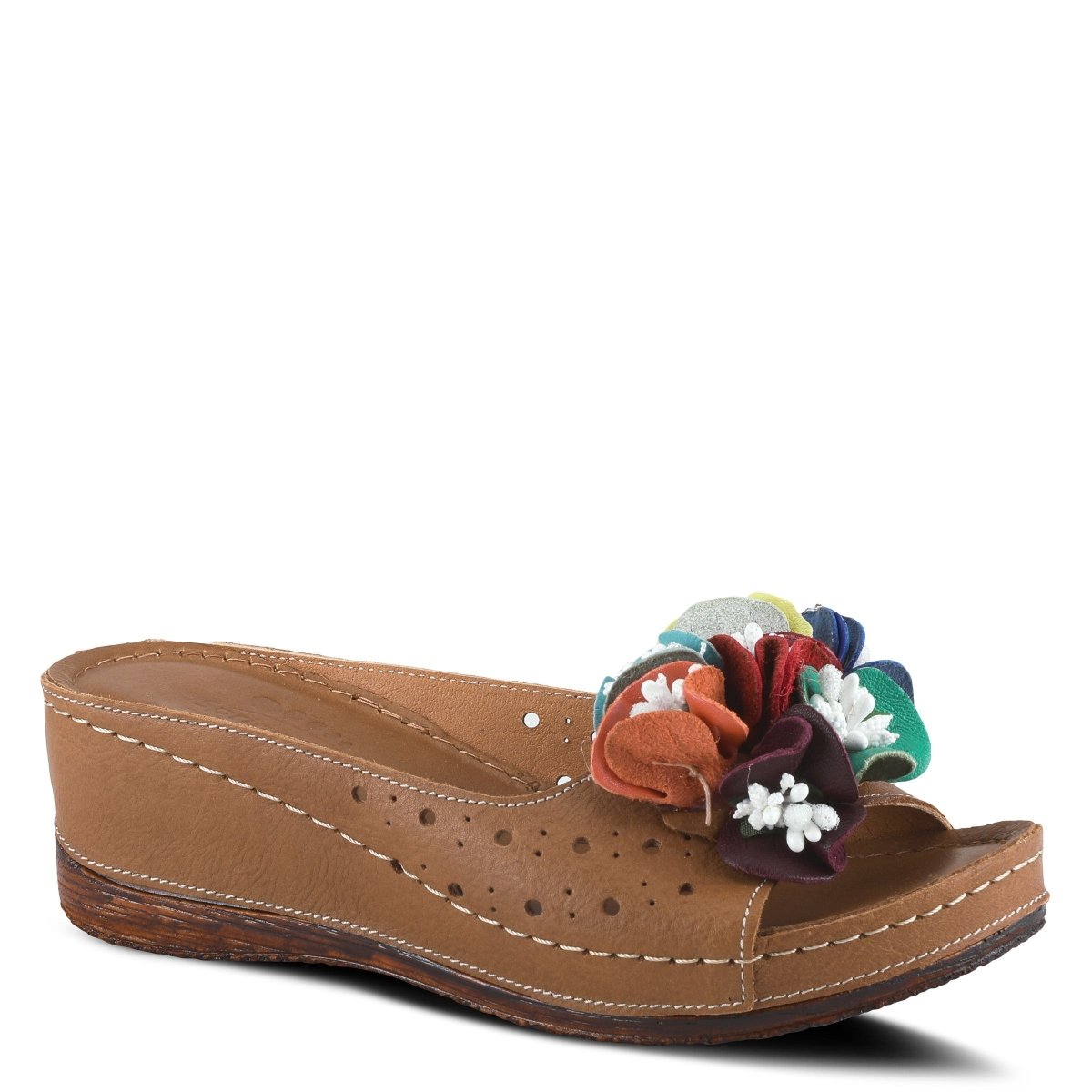 Spring Step Shoes Flowerchild Women’s Leather Multicolor Sandal